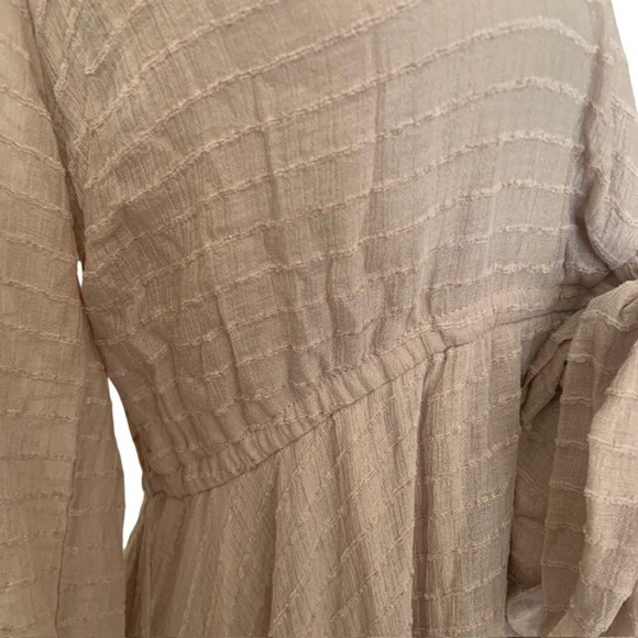 Venus Mauve Pink Striped Maxi Dress Size 10 High-Low Hem Boho Cottagecore EUC - Picture 5 of 13